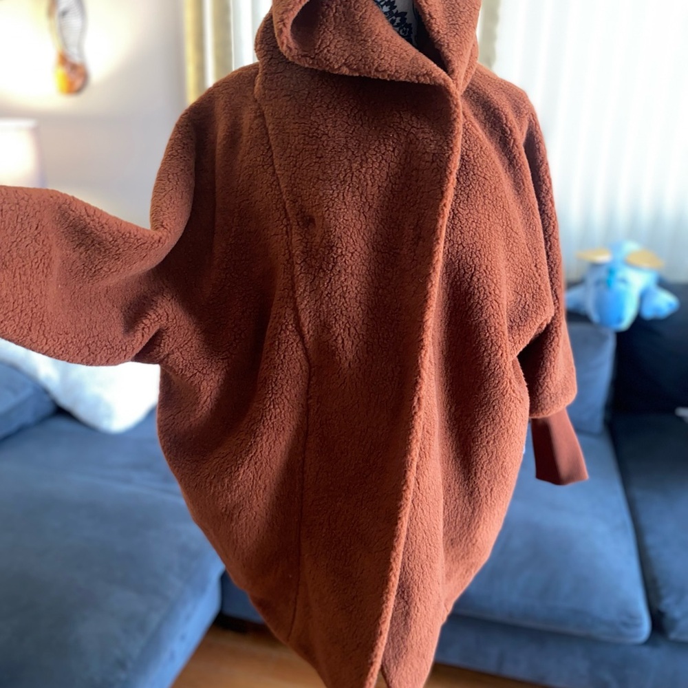 Hatch Rust Teddy Jacket with Hood
